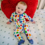 Load image into Gallery viewer, rainbow love pajamas
