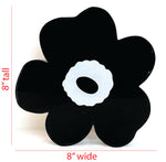 Load image into Gallery viewer, black flower acrylic block
