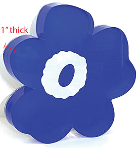 royal blue flower block
