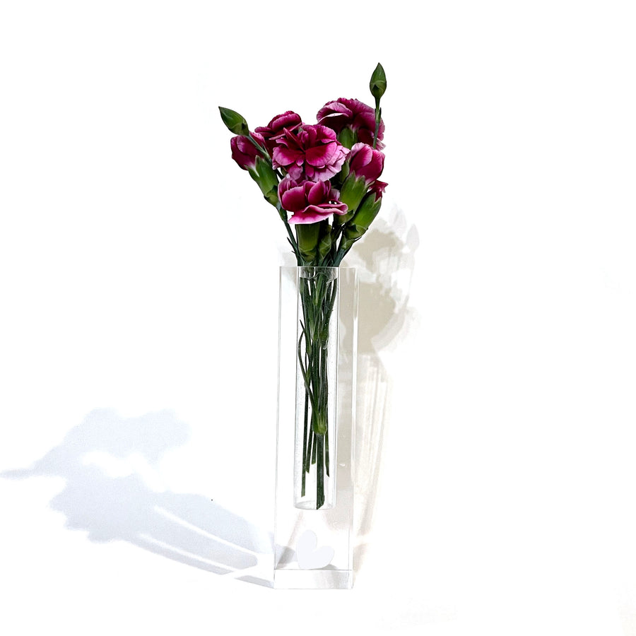 clear acrylic bud vase