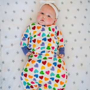 rainbow love sleep sack