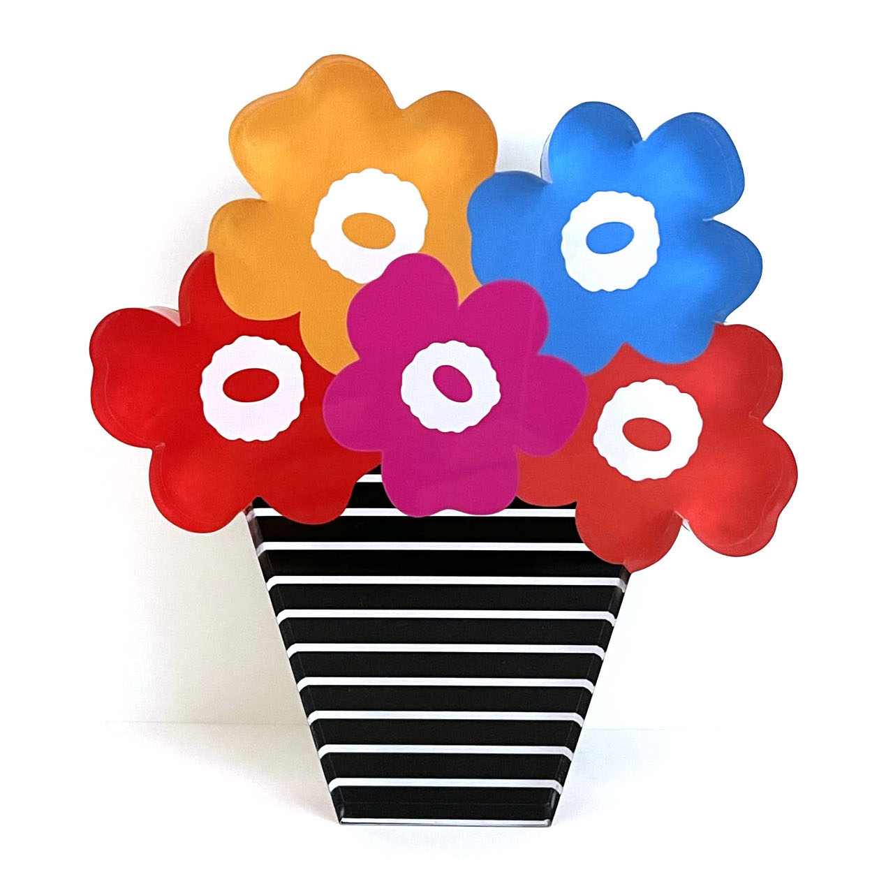 flower bouquet acrylic block