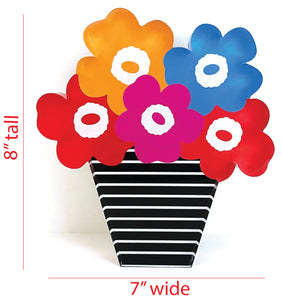 flower bouquet acrylic block