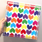 Load image into Gallery viewer, hearts &amp; stripes - rainbow
