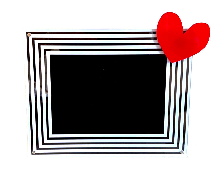 infinity picture frame with attachment
