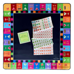 Load image into Gallery viewer, mahjong mat - black - martinis
