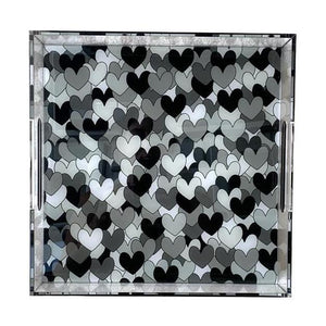 love in black and white - 11" x 11"