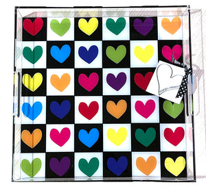 large tic tac love - 15" x 15"